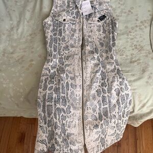 Parasuco Snake Print Jean Dress